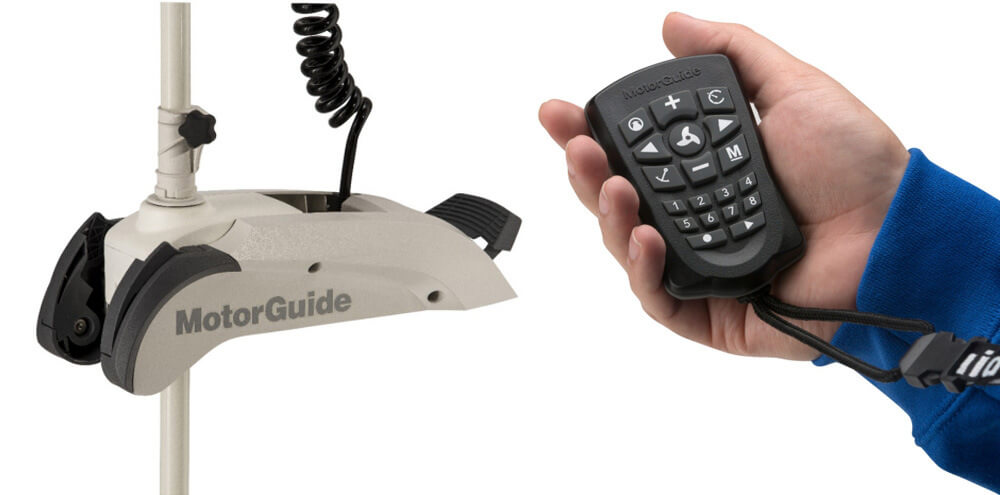 MotorGuide 941700110 Xi5 motor has a wireless foot pedal & pinpoint GPS