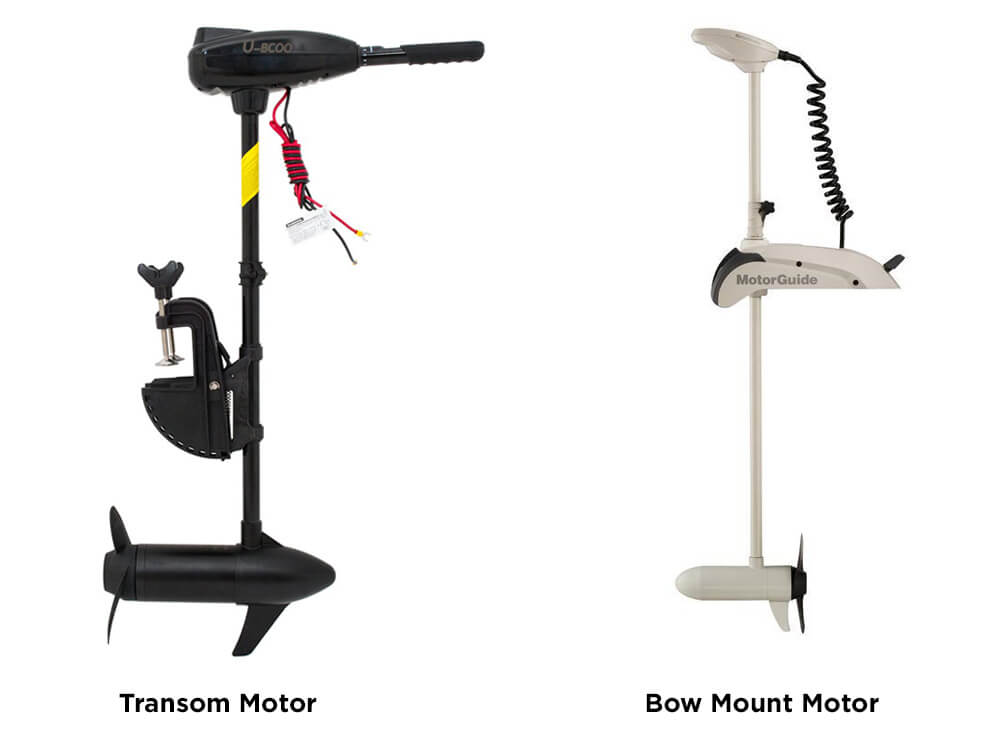 Transom Motor and Bow Mount Motor