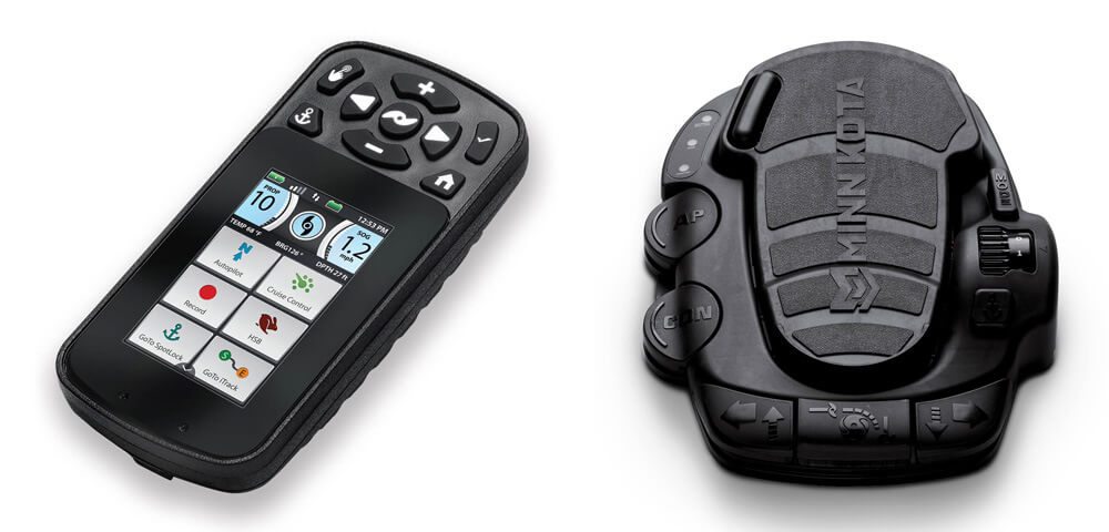 Minn Kota Ulterra has a foot pedal and i-Pilot remote control